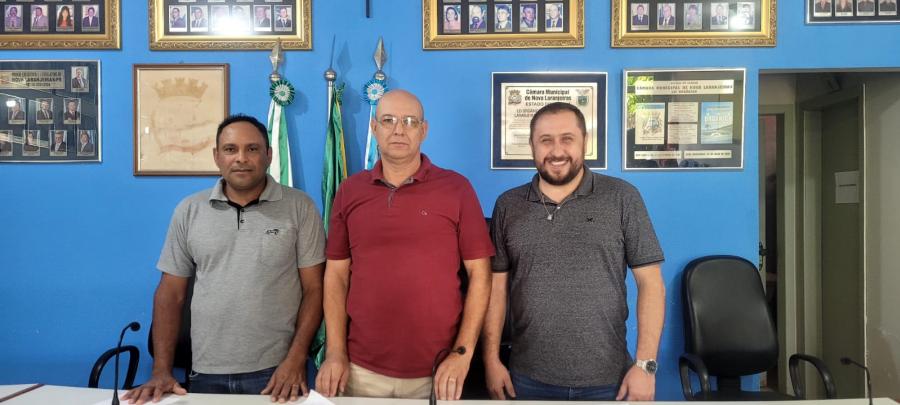 Formação da Comissão de Legislação, justiça e Redação Prisidente Arcindo Ferreira Valcarenghi, Secretario Joir Borges, Relator Alex dos Santod Bueno