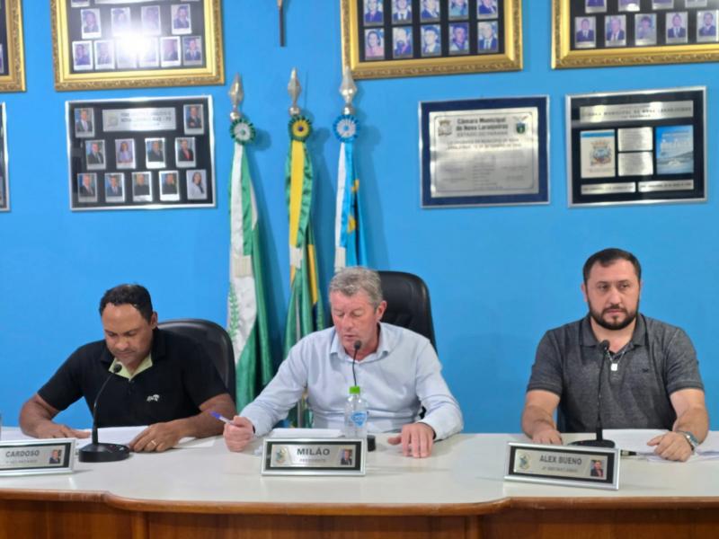 Câmara Municipal de Nova Laranjeiras realiza sessão com foco em infraestrutura e análise de novos projetos