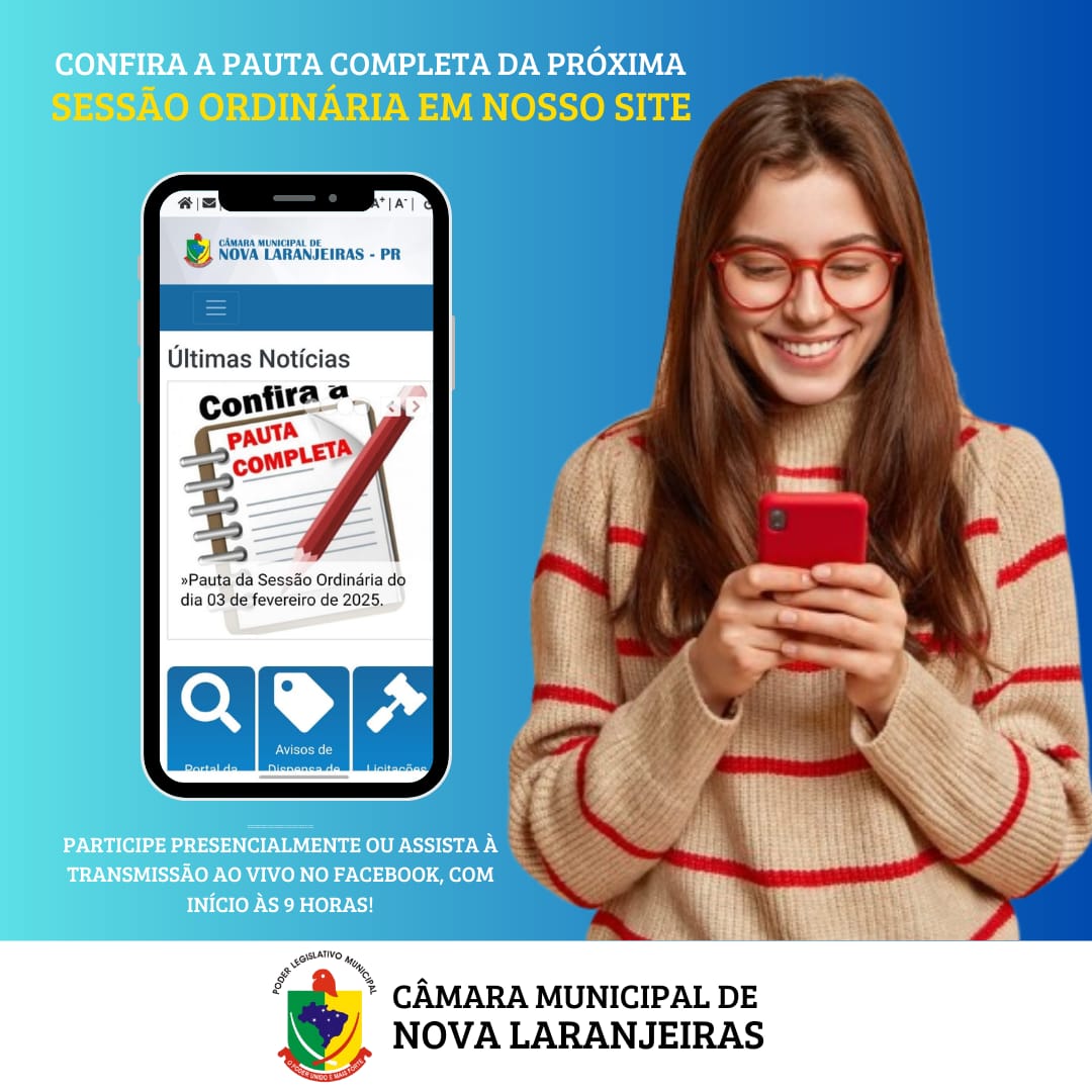 Pauta da Sessão Ordinária do dia 24 de setembro de 2026.